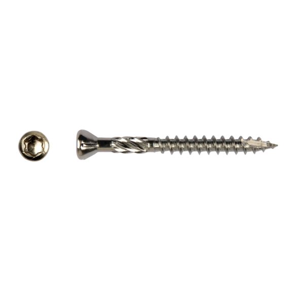 RVS vlonderschroef / Hardhoutschroef 5.0 x 60mm kleinverpakking Torx-25