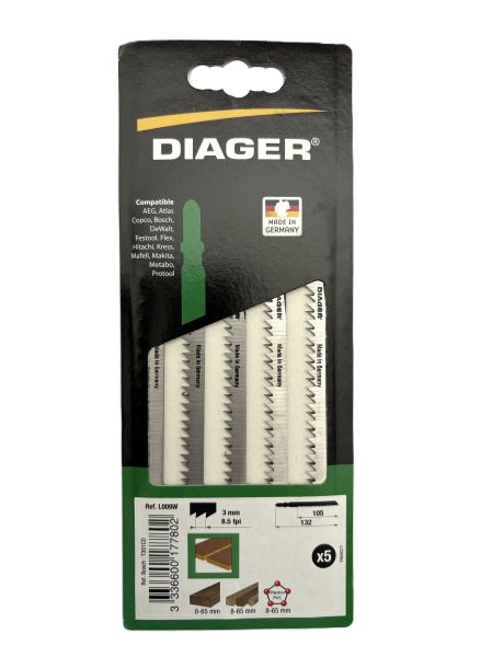 Decoupeerzaagblad hout/plastic 8-65 mm lang zaagblad (5 stuks)