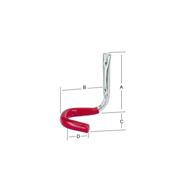 Fietshaak 150x150x110 mm – Verzinkt & Geplastificeerd, 90 mm Binnenmaat