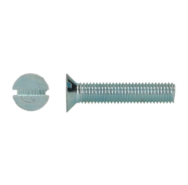 Lange schroef inbouwdoos 3x45mm | Machineschroef Zn