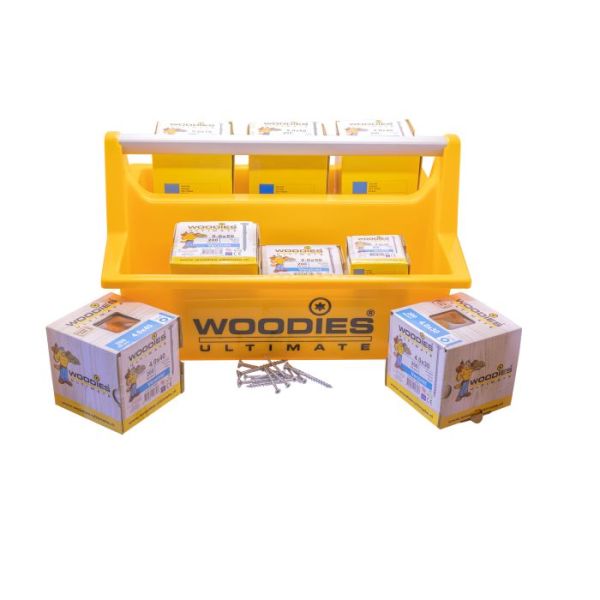 Woodies Ultimate draagkist/assortimentset inclusief 3.000 schroeven
