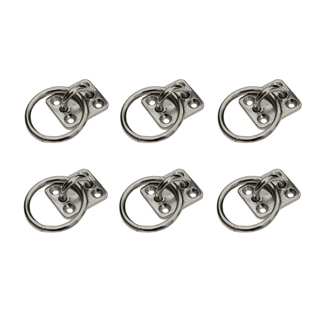 RVS Steigerringen 50 mm – Set van 6 stuks | Sterke roestvrijstalen bevestigingsringen
